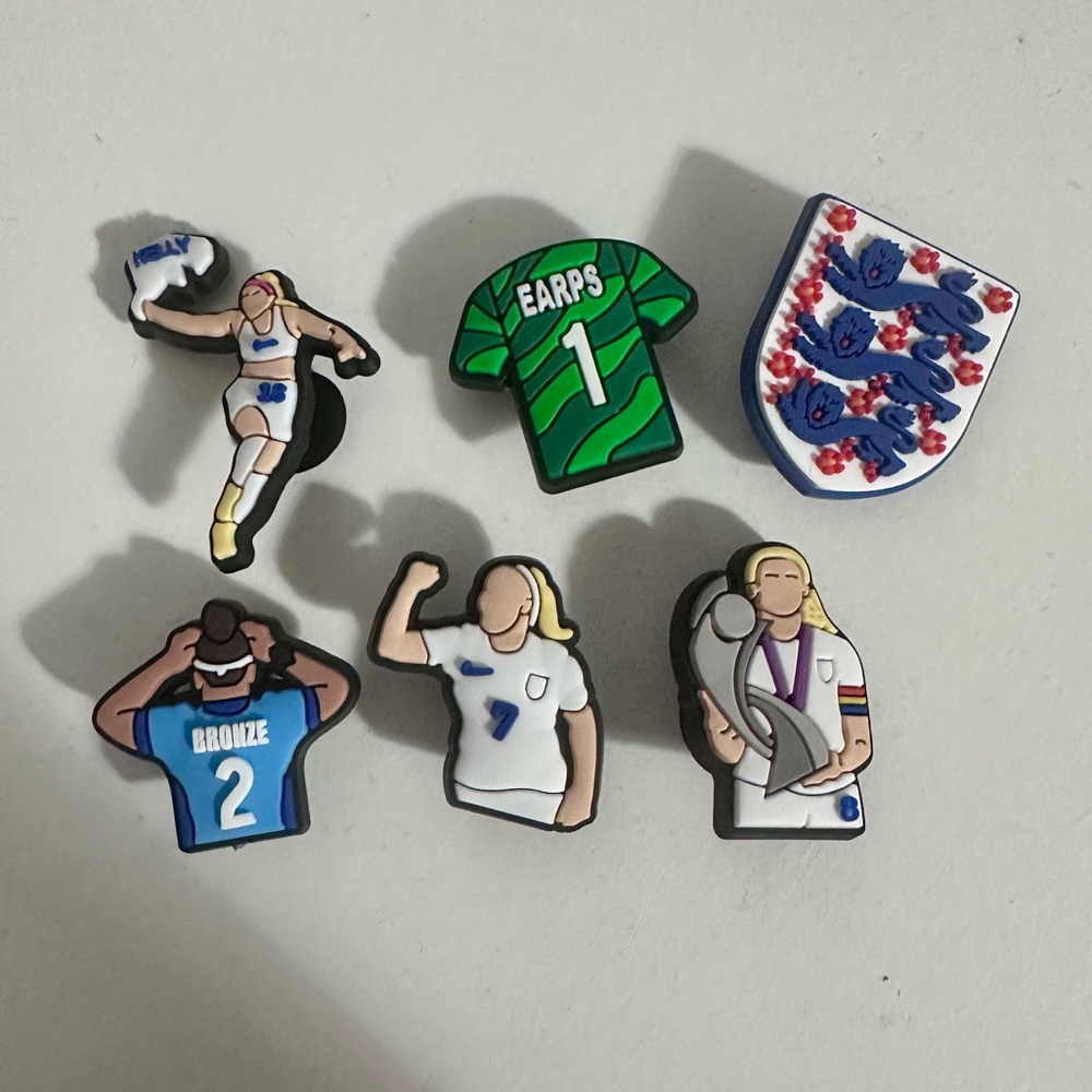 England Lionesses croc charms